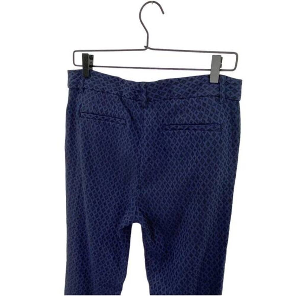 Mario Serrani Italy Pants Womens Sz 10 Blue/Black Stretch Pockets Skinny 27" Ins - Picture 5 of 10
